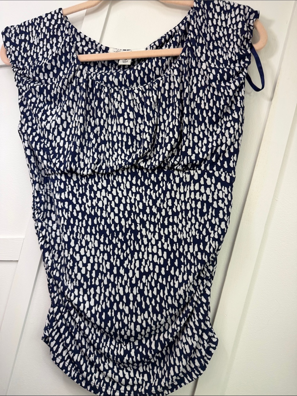 Kenneth Cole New York Navy Blue and White Patterned Kids Bottoms